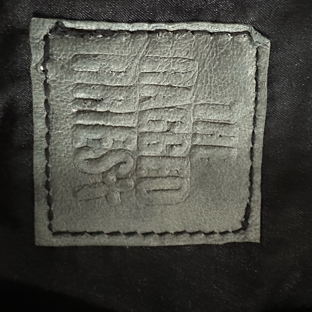 Sequin Sleeve White Leather Jacket - Picture 11 of 11